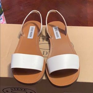 Steve Madden Alina White Sandals